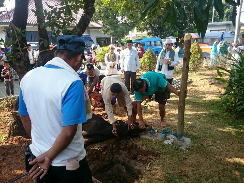 Pegawai Dinsos DKI Rayakan Idul Adha Bersama di Panti