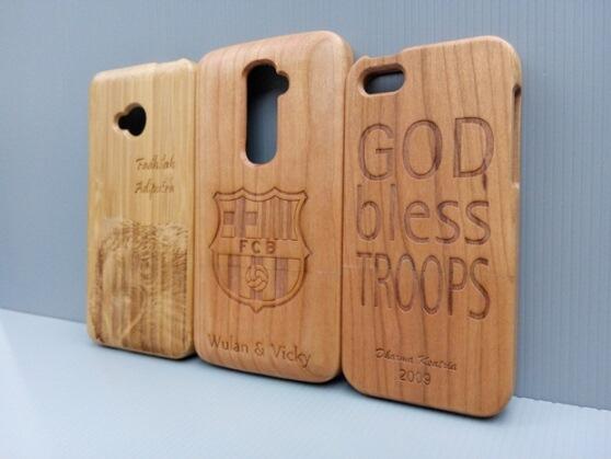 Wood Case HTC, Nexus, iPhone, Oneplus, Samsung, LG - CUSTOM CASE LASER ENGRAVING
