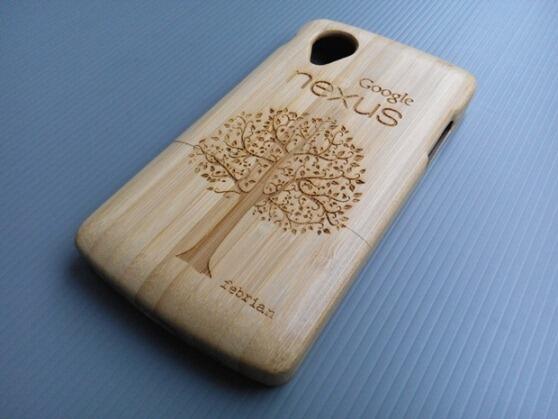 Wood Case HTC, Nexus, iPhone, Oneplus, Samsung, LG - CUSTOM CASE LASER ENGRAVING