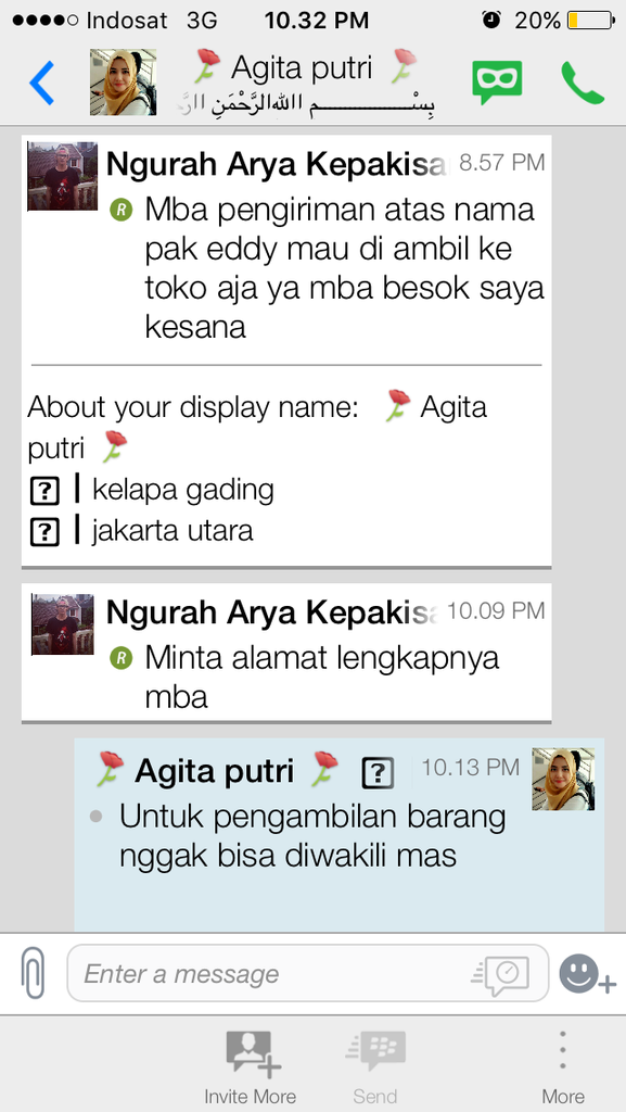 Penipuan Online Shop &quot;Agita Shop&quot;