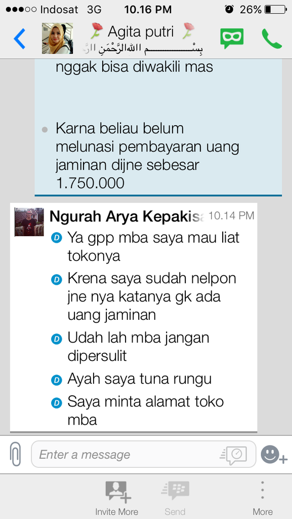 Penipuan Online Shop &quot;Agita Shop&quot;