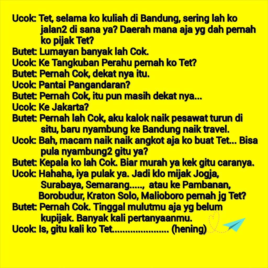 Dasar Ucok, Kelakuanmu Itu Loooh...