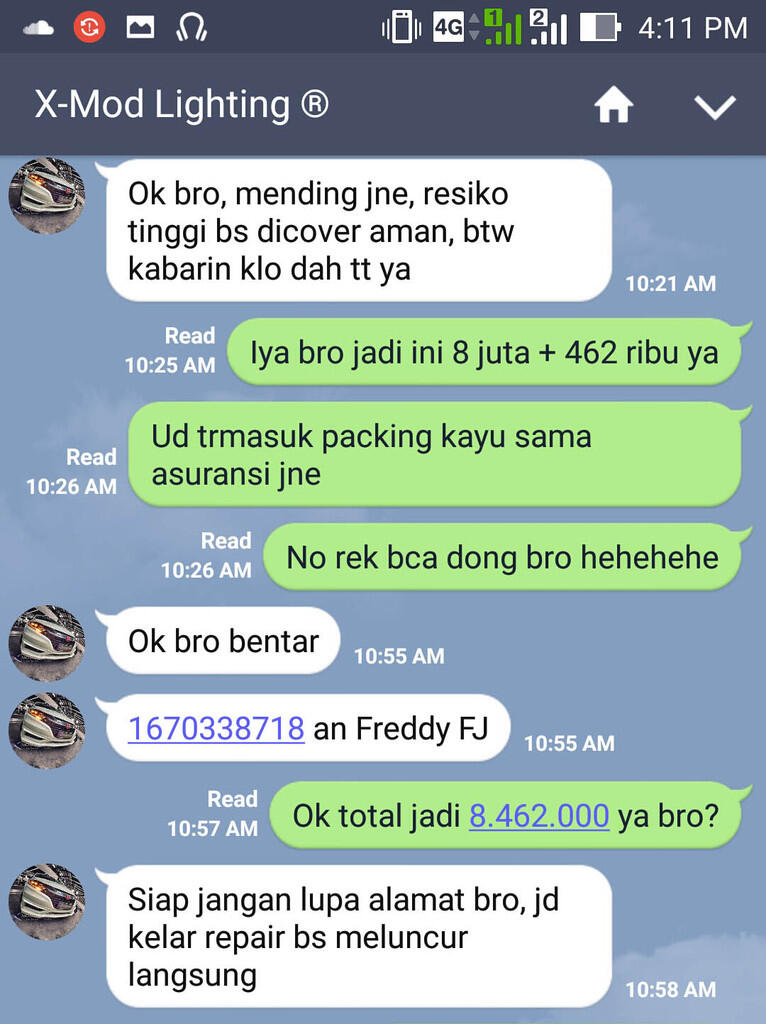 SURAT TERBUKA UNTUK PIHAK XMOD LIGHTING HEADLAMP HRV 1.8 BEKAS!
