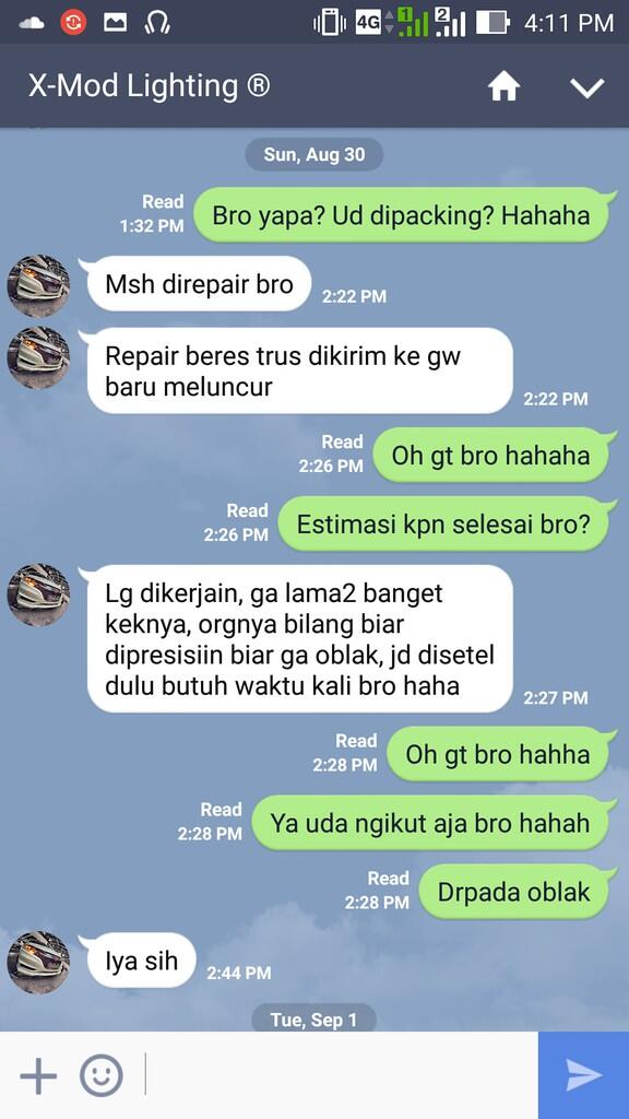 SURAT TERBUKA UNTUK PIHAK XMOD LIGHTING HEADLAMP HRV 1.8 BEKAS!