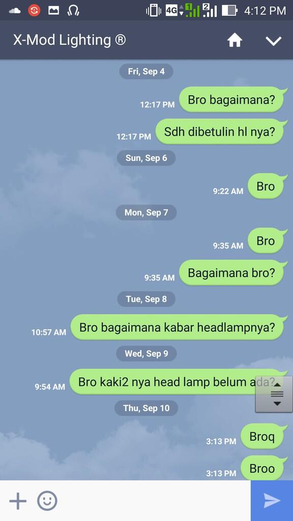 SURAT TERBUKA UNTUK PIHAK XMOD LIGHTING HEADLAMP HRV 1.8 BEKAS!