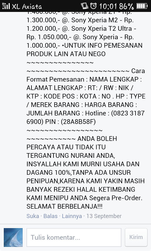 sama aja boong mw nipu bego
