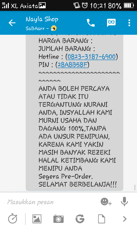 nih gan update-an,korban yg memaksa penipu buat diisengin