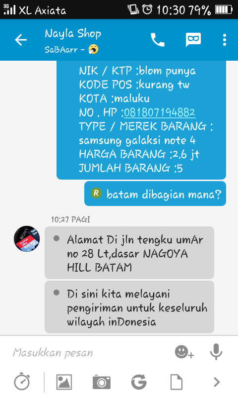 nih gan update-an,korban yg memaksa penipu buat diisengin