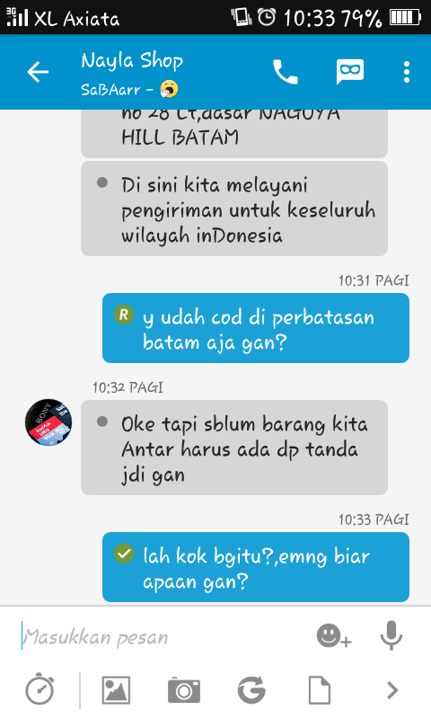 nih gan update-an,korban yg memaksa penipu buat diisengin