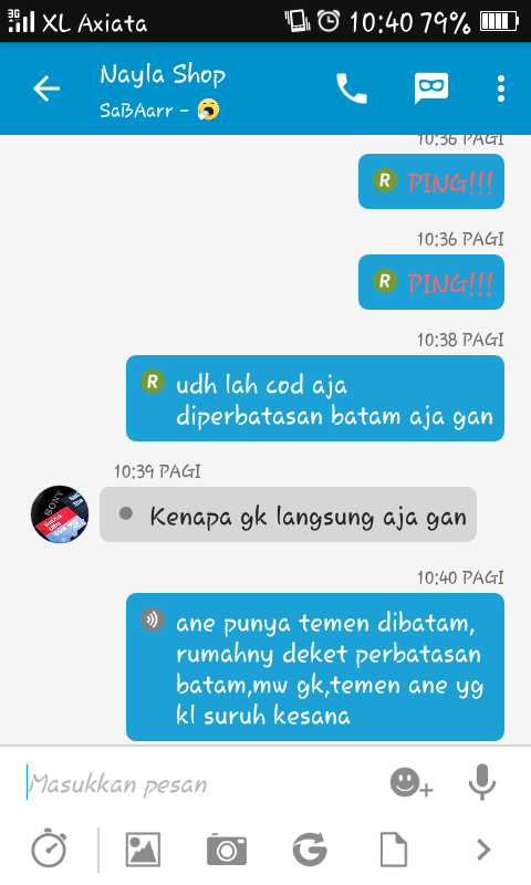 nih gan update-an,korban yg memaksa penipu buat diisengin