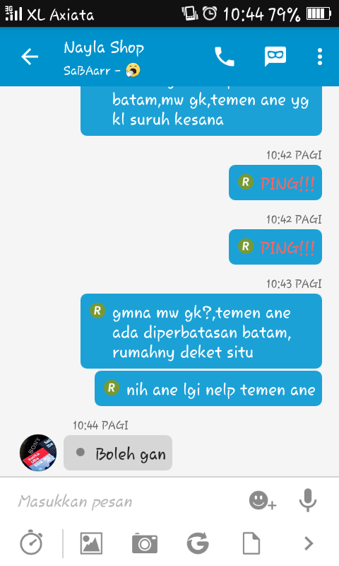 nih gan update-an,korban yg memaksa penipu buat diisengin