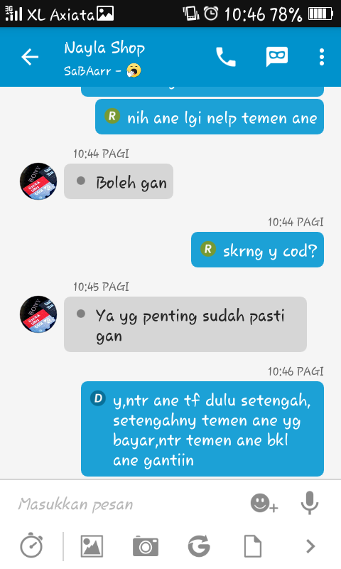 nih gan update-an,korban yg memaksa penipu buat diisengin