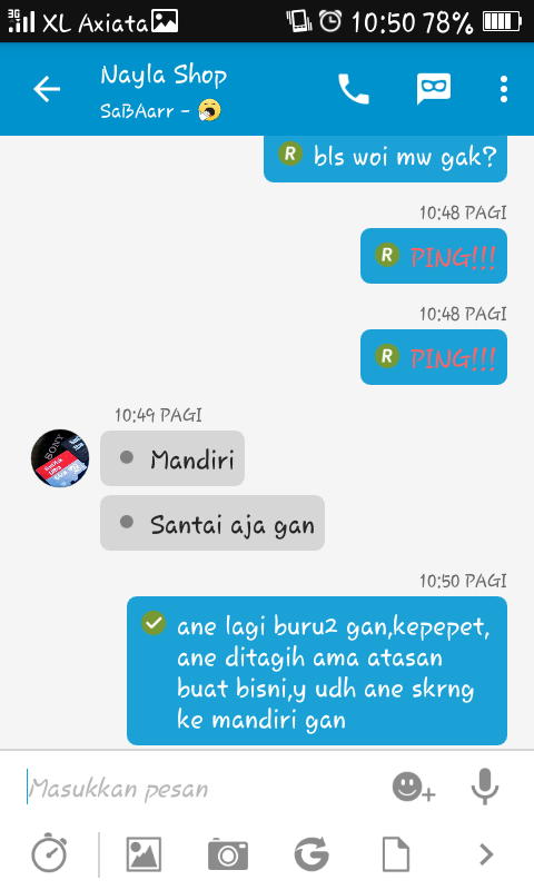 nih gan update-an,korban yg memaksa penipu buat diisengin