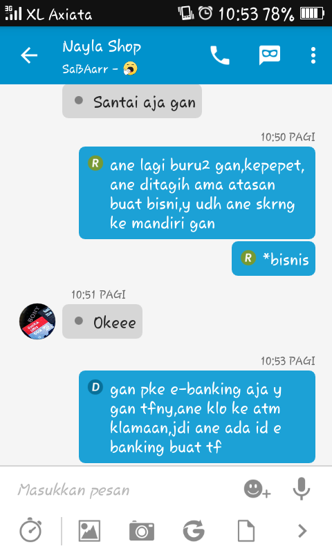 nih gan update-an,korban yg memaksa penipu buat diisengin
