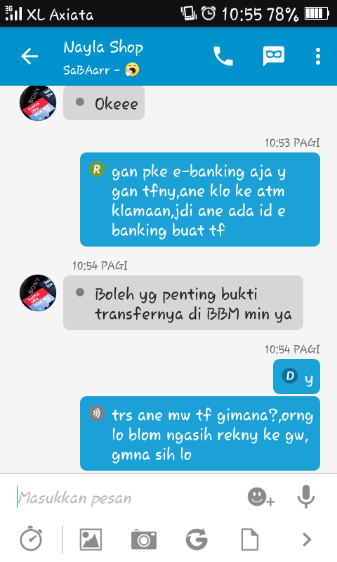 nih gan update-an,korban yg memaksa penipu buat diisengin