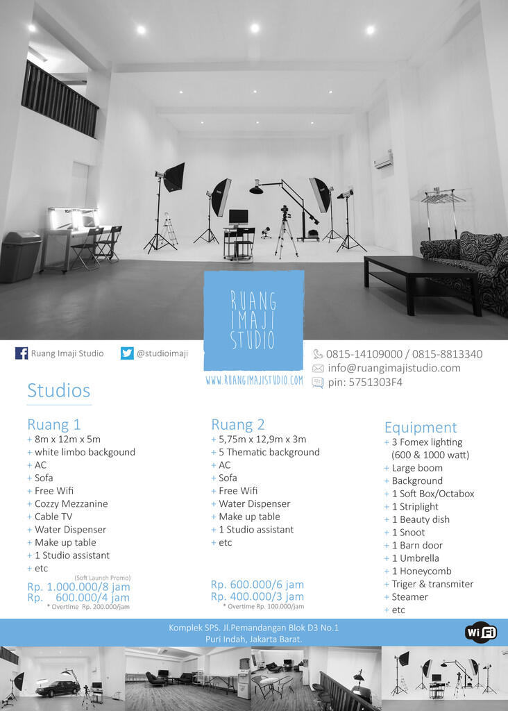 Studio Foto Rental &#91;Ruang Imaji Studio&#93; 