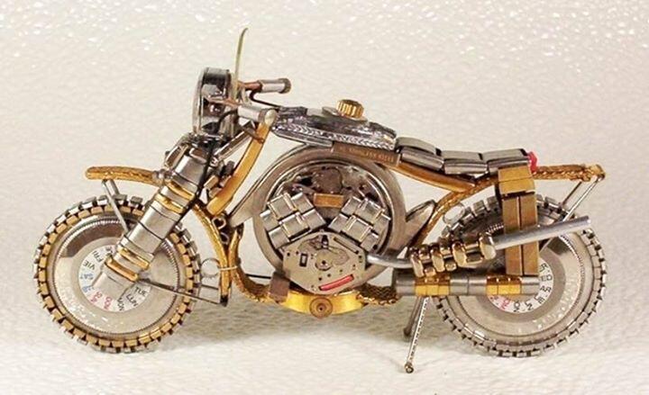 Kreatif !! Besi bekas jadi kerjinan keren