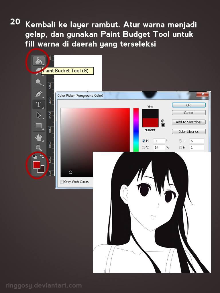 Tutorial Mewarnai Art Manga Sendiri