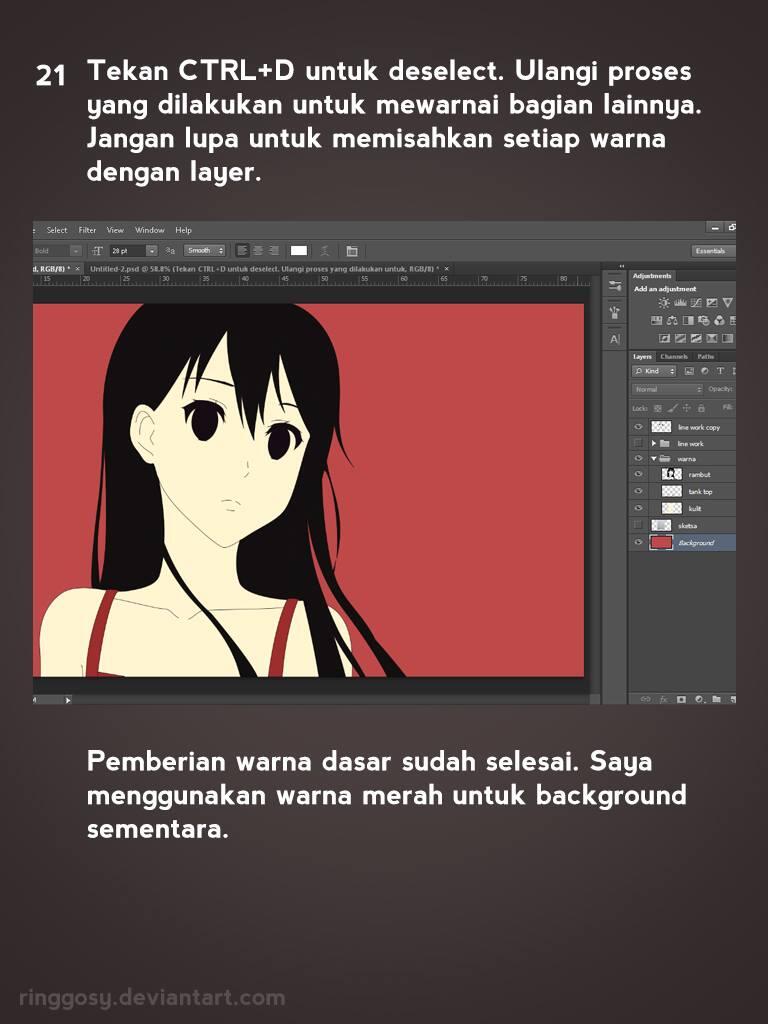 Tutorial Mewarnai Art Manga Sendiri