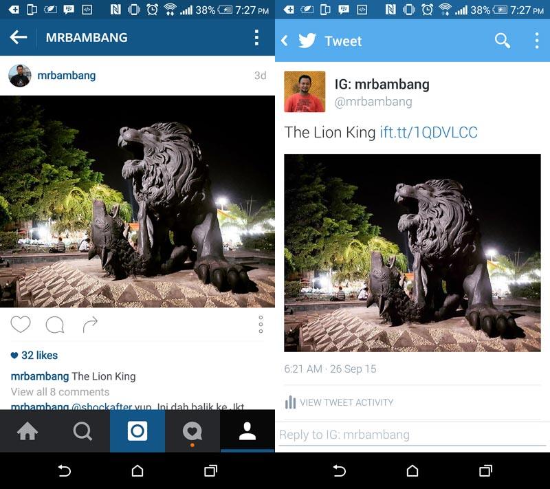 Trik Pajang Foto Instagram Langsung ke Twitter