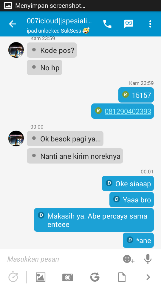 Surat Terbuka Penipuan Online Atas nama Mardianto Rek Danamon
