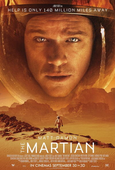 The Martian (2015) | Ridley Scott | Matt Damon, Jessica Chastain