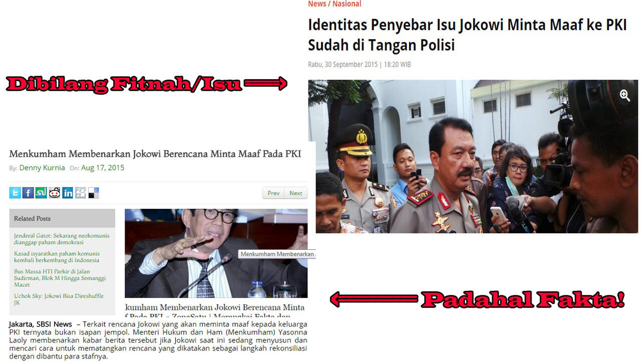 Siapa Penyebar Isu Jokowi Minta Maaf Pada PKI? Ini Dia Orangnya....