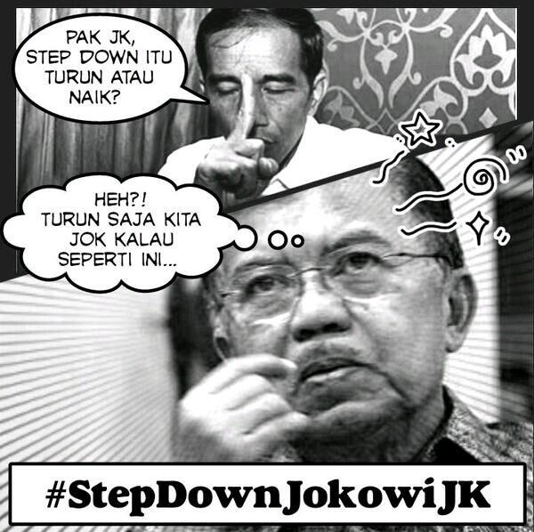 #StepDownJokowiJK Aksi Demo Mahasiswa di Istana Negara Berujung Bentrok