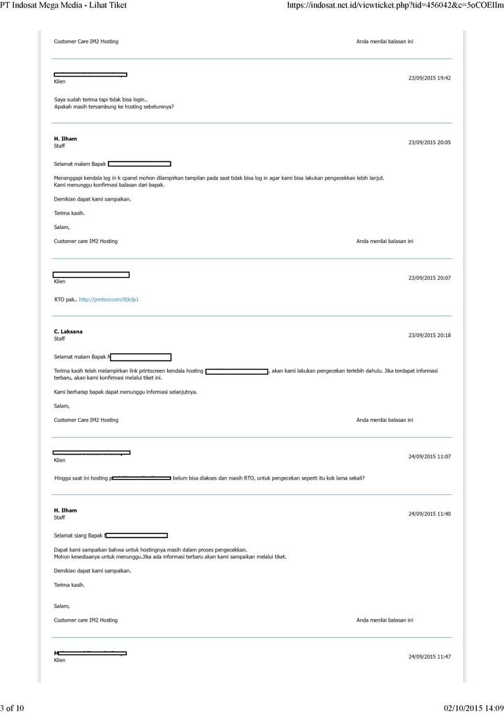 BURUKNYA PELAYANAN CUSTOMER SERVICE INDOSAT NET ID