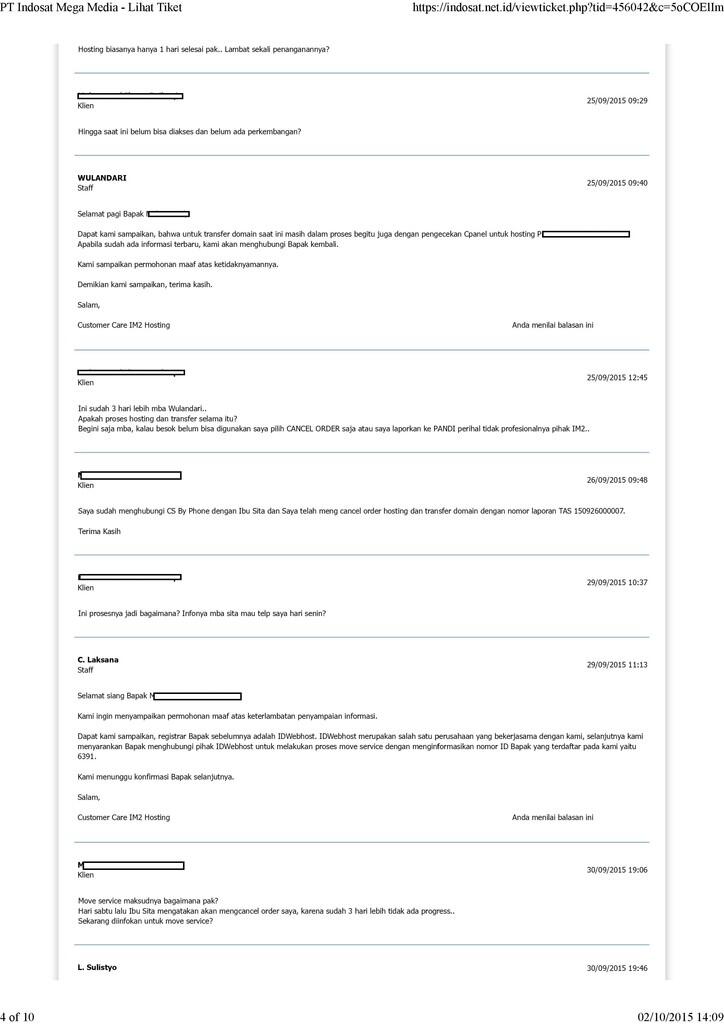 BURUKNYA PELAYANAN CUSTOMER SERVICE INDOSAT NET ID