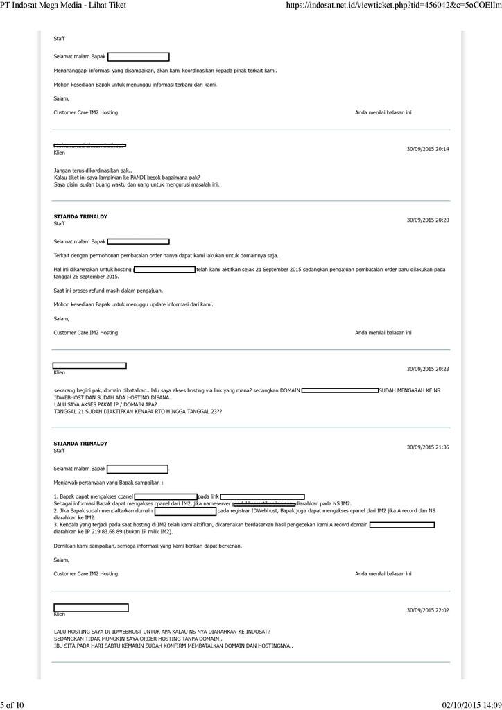 BURUKNYA PELAYANAN CUSTOMER SERVICE INDOSAT NET ID