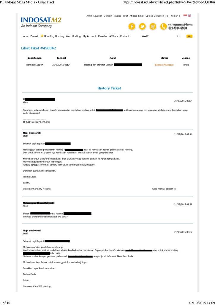 BURUKNYA PELAYANAN CUSTOMER SERVICE INDOSAT NET ID