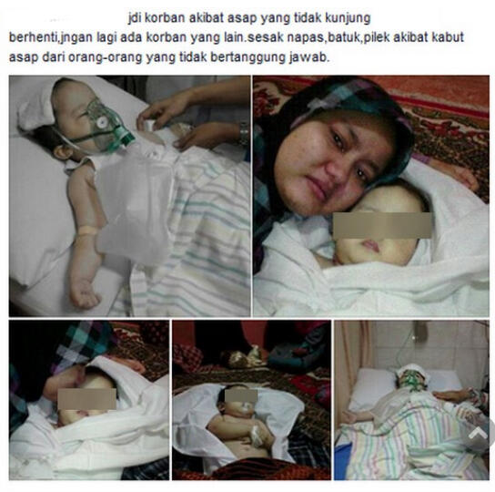 &#91;PIC&#93; Di Jambi, Bayi Nabila Meninggal karena Asap