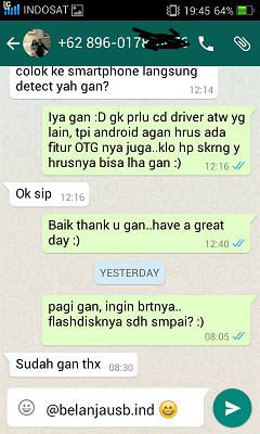 ++++++ Testimonial BelanjaUSB :D ++++++ 