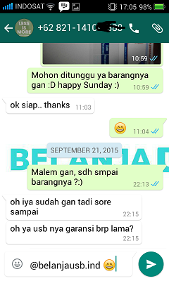 ++++++ Testimonial BelanjaUSB :D ++++++ 