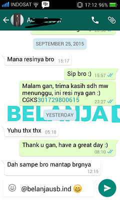 ++++++ Testimonial BelanjaUSB :D ++++++ 