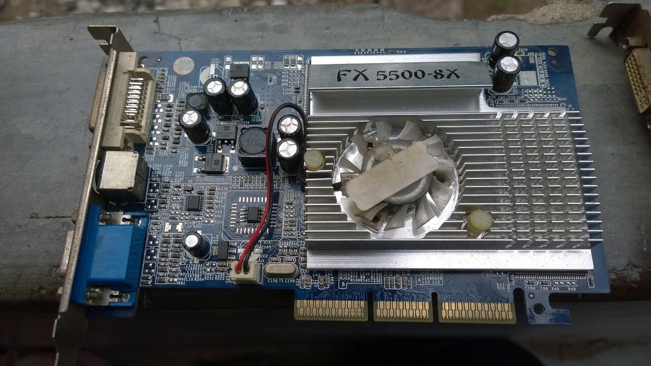 VGA AGP Axle FX 5500 8x 256MB 128Bit