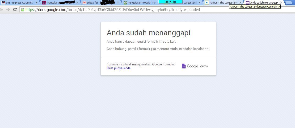&#91;ASK&#93; Masuk ke Kaskus Verified Seller Request Form Google Forms Bermasalah