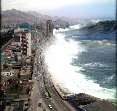 mengenal mega tsunami dan di prediksi hapus peradaban manusia