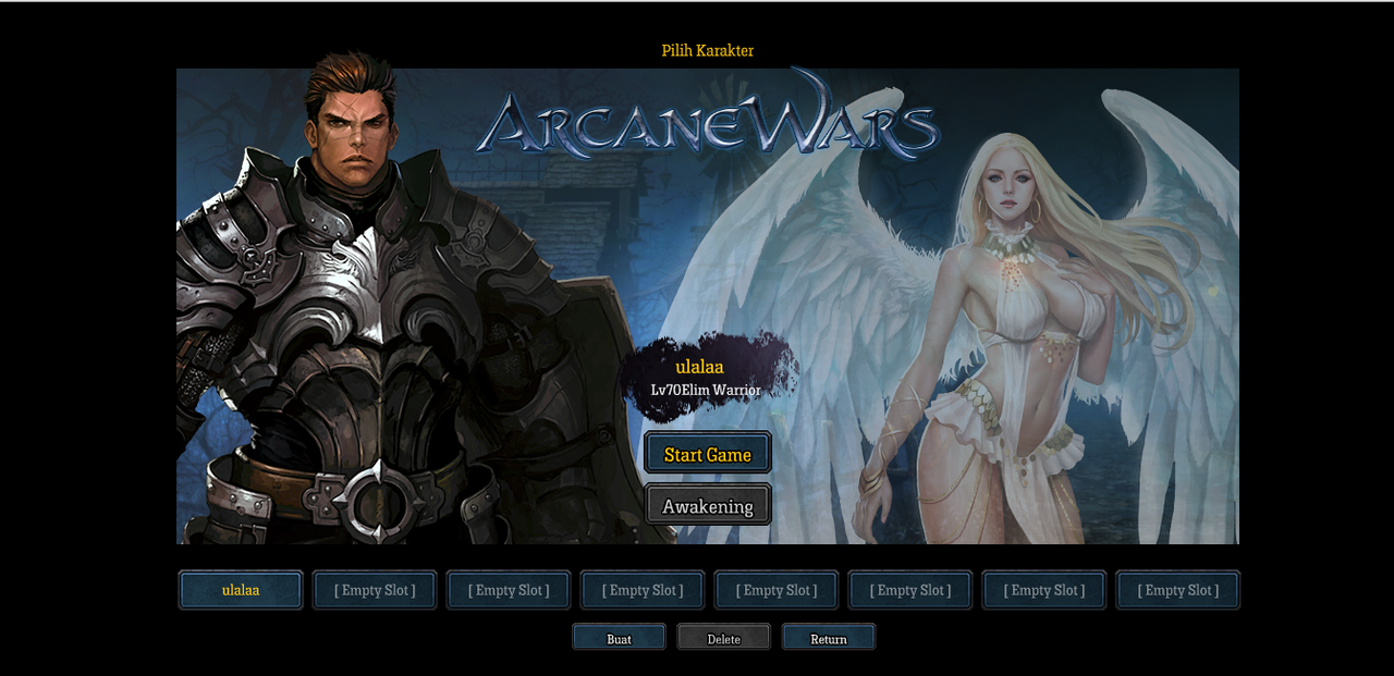 Arcane wars web base game Keren gan