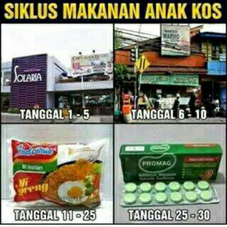 Menu anak kos kaya gua di ujung tanduk