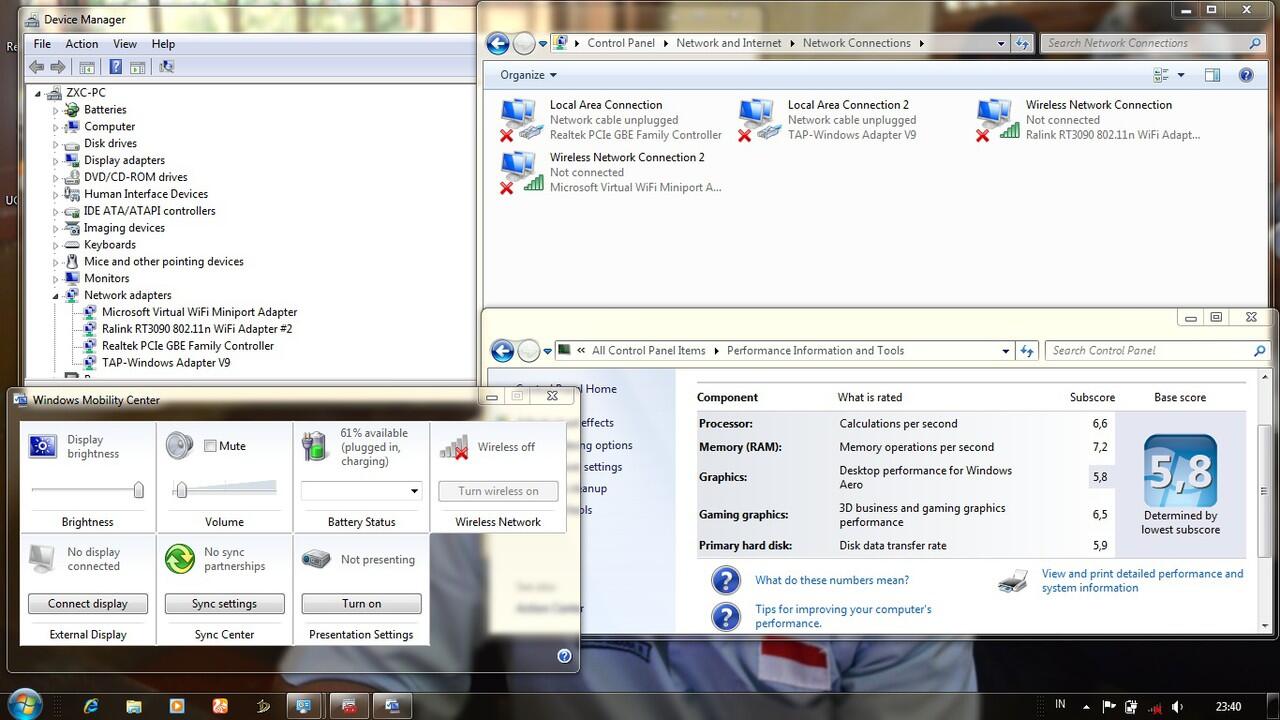 Lenovo B475 ( Driver Wifi Sudah Terpasang , Tetapi Tidak Mendeteksi SSID Wifi )