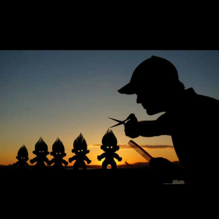 Keren!! Foto siluet cuma bermodal kardus