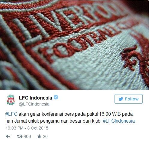 Liverpool: Jumat, Ada Pengumuman Penting!