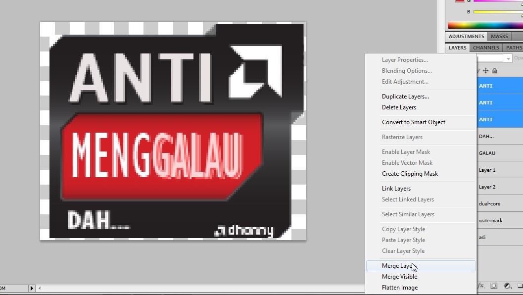 Membuat 'ANTI GALAU' dari stiker a-em-deh rade*n' terbaru