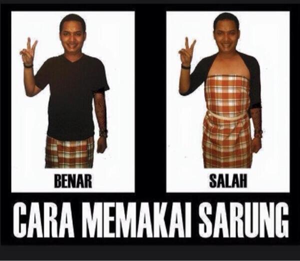 Cara Pake "SARUNG" yang benar