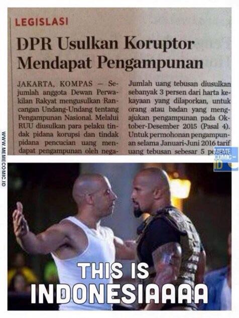 Kumpulan meme revisi UU KPK