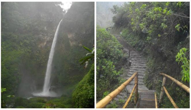 Menatap Pelangi di Air Terjun Semeru