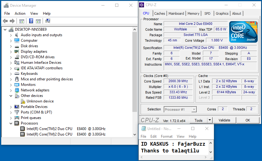 CPU Acer Veriton X6610G