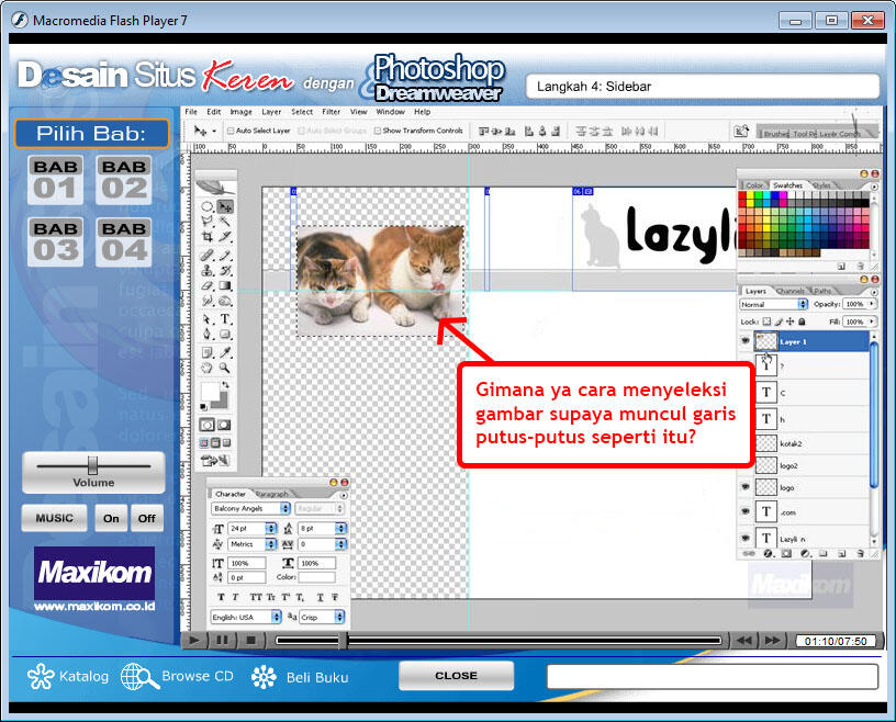 &#91;WTA&#93; Cara Menyeleksi Gambar Di Adobe Photoshop CS2